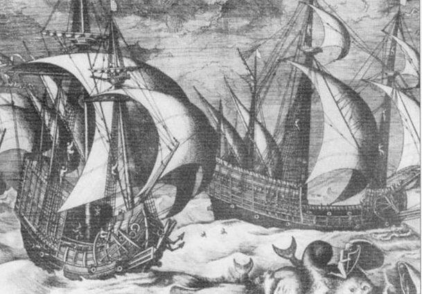 Два корабля с гравюры середины XVI в Видны промежуточные варианты от нао - фото 2