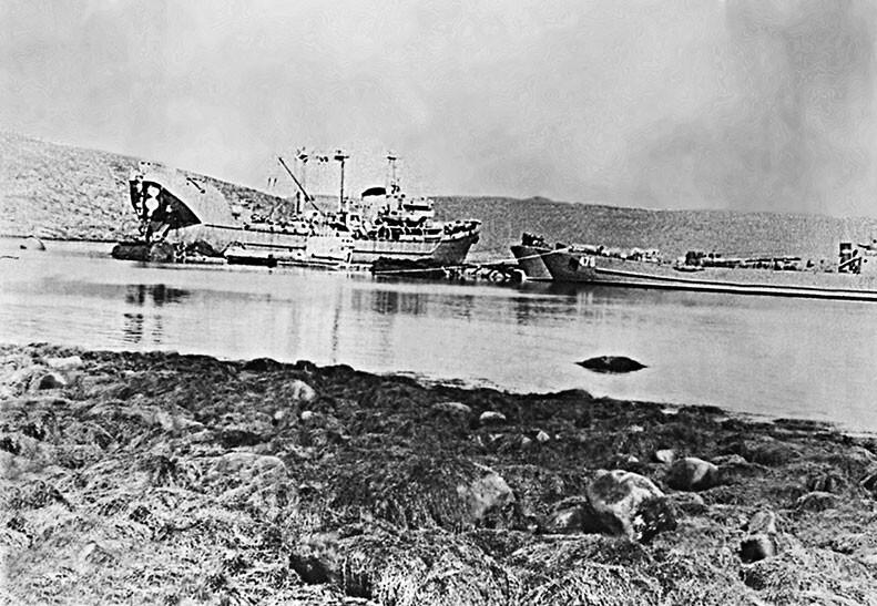 В бухте Тириберка В центре С80 Слева спасательное судно Карпаты - фото 11
