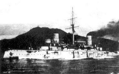 Крейсер Морено будущий японский Ниссин на ходовых испытаниях 1903 г - фото 11