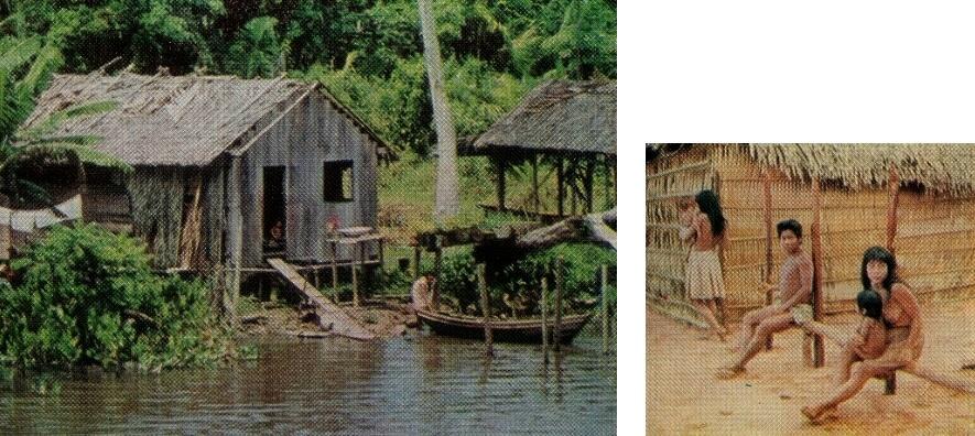 Так живут люди в Амазонии В деревне индейцев апинаже Заход солнца на - фото 30