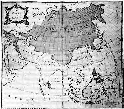 Рис 06 Карта Азии XVIII века Здесь азиатская часть России названа ВЕЛИКОЙ - фото 8