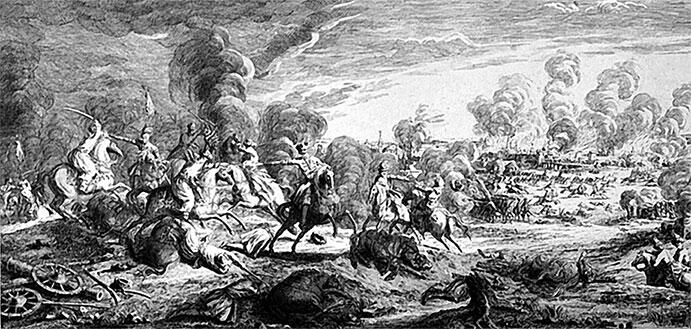 Осада Очакова Гравюра XVIII в В полночь 19 октября 1737 г мощный конный - фото 6