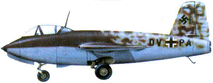 Me 263V1 WNr 381001 DY PAL август 1944 года - фото 158