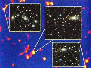 Скопления галактик указывают на регионы с наибольшей плотностью темной материи - фото 15