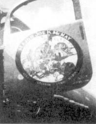 Рисунок на дверце истребителя Р29 майора Джона Макнэя крупным планом середина - фото 15