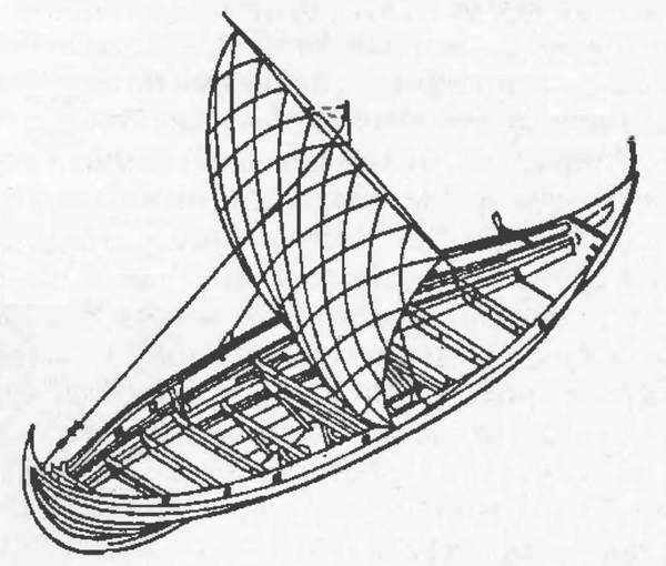 Реконструкция судна викингов найденного в Скульделеве Устройство днищевой - фото 3