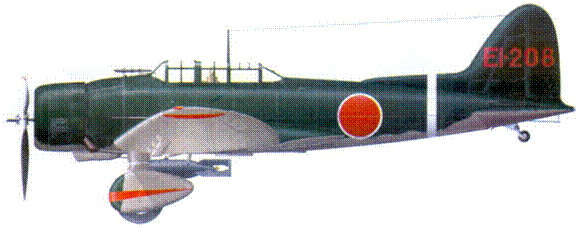 D3A1 е авианосца Секаку май 1942 г D3A1 из 35го Хикотая 1942 г - фото 123