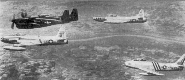 Парадный снимок истребителей дальневосточных ВВС Соединенных Штатов В одном - фото 13
