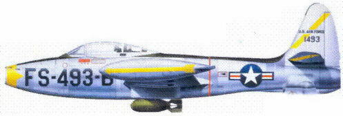 F84E лейтенанта Джэкоба Кратта В29В из 28 бомбардировочной эскадрильи - фото 186