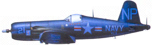 F04U лейтенанта Гая Борделона F9F лейтенанта Леонарда Плога F9F - фото 188