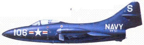F9F лейтенанта Леонарда Плога F9F лейтенанта Миддлтона Си Фьюри - фото 189