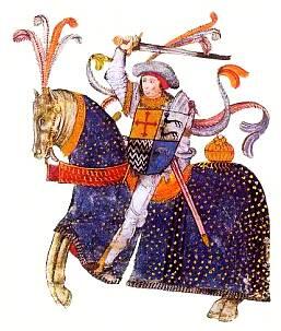 Знатный рыцарьиллюстрация из испанской рукописной Книги рыцарей ордена - фото 25