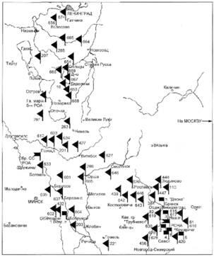 Дислокация восточных частей в тыловых районах групп армий Север и Центр - фото 5