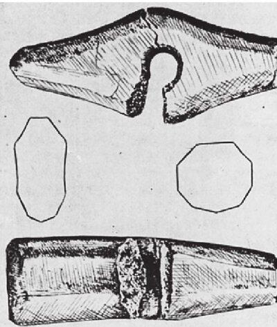 Рис 1 Немецкий саксонотюрингский каменный топор найденный в 1969 году в - фото 1