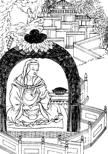 Три Архата неотступно просили Будду позволить им испытать чудо Будда поместил - фото 13