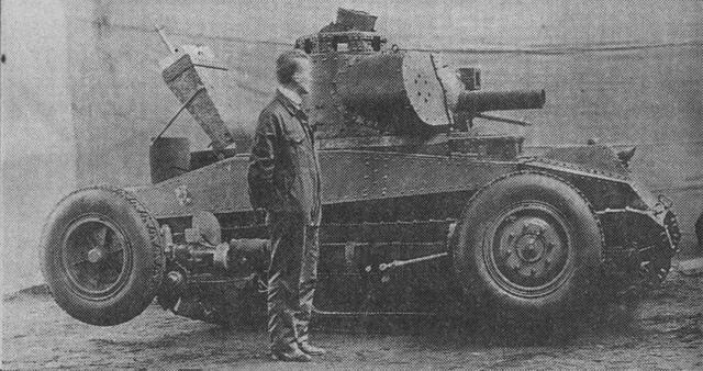 Немецкий экспериментальный колесногусеничный танк 1928 года Хорошо видно - фото 6
