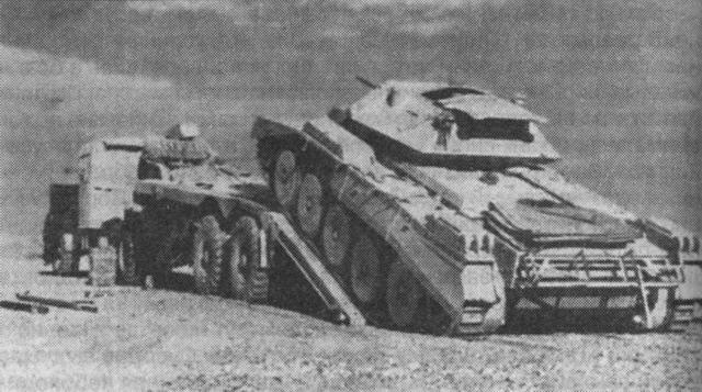 Так экономили ресурс гусеницы и двигателя Погрузка английского танка Крусейдер - фото 9
