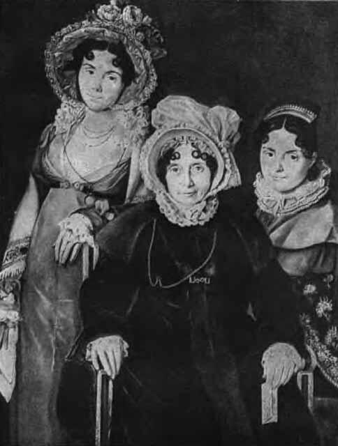 Портрет мадам Морель де Тангри с двумя дочерьми Масло 1818 Могила Давила - фото 53