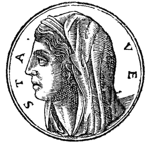 Изображение богини Весты 1553 Promptuarii Iconum Insigniorum Юлий Цезарь - фото 6