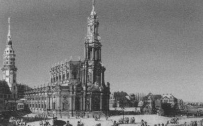 Хофкирхе придворная католическая церковь в Дрездене Рисунок середины XIX в - фото 46