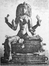 Кали Бронза Танджур X век Битва Кали с демоном Махишей Шива 1 Лев - фото 173