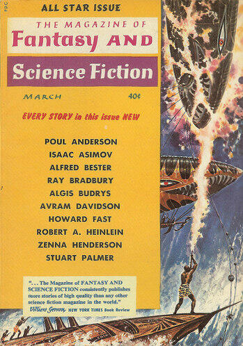 Обложка журнала The Magazine of Fantasy and Science Fiction March 1959 - фото 1