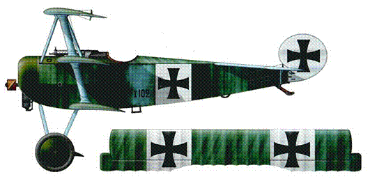 Фоккер FI F10217 JG I августсентябрь 1917 г Альбатрос СIX - фото 24