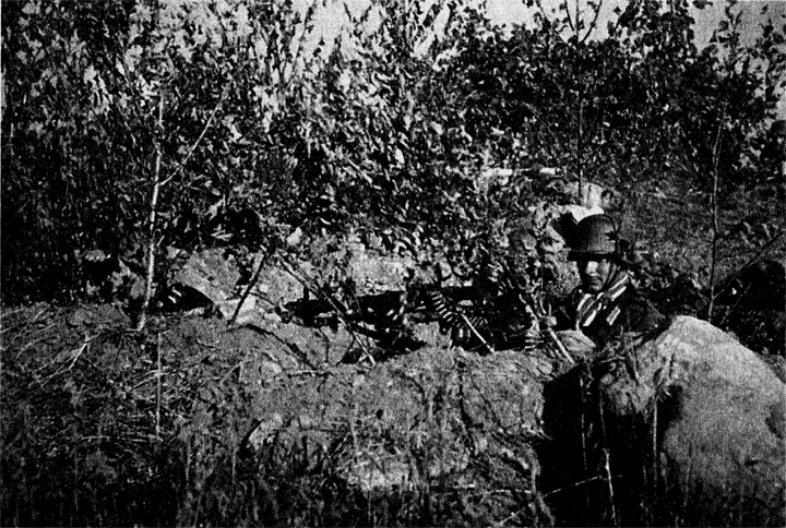Пулеметчик в роще для флангового прикрытия Волхов 1942 г Раненые - фото 27