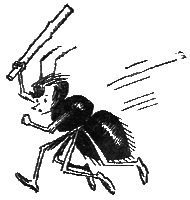 Отряд мирмиков заметив несущегося им наперерез чёрного муравья сразу же - фото 27