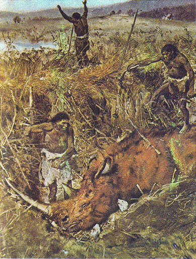 Неандертальцы на охоте рисунок 3 Буриана Примерно так использовали - фото 28