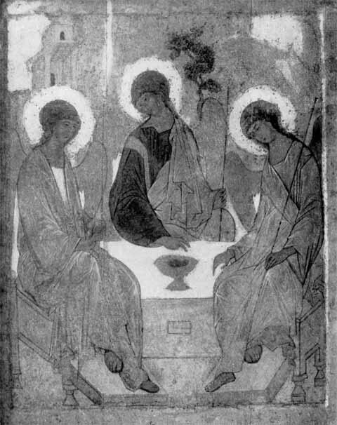 Троица Троица Средний ангел Спас Деталь иконы из Звенигорода Примечания - фото 38