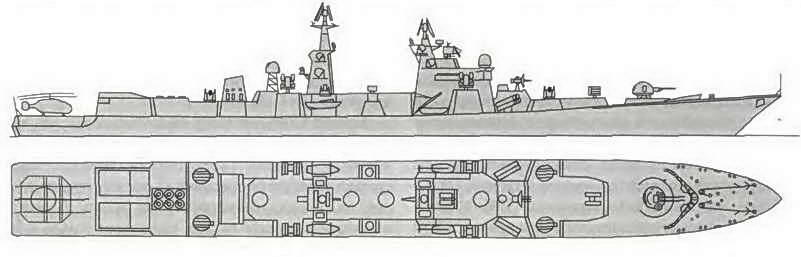 Корабль ПВОПЛО проекта 11990 Анчар Эскадренные миноносцы проектов 956М - фото 76