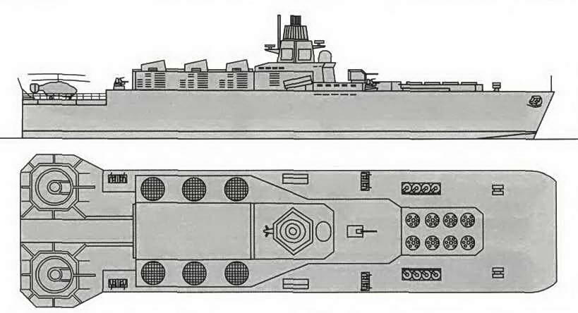 Большой противолодочный корабль проекта 10210 Бизон В 1972 г - фото 84