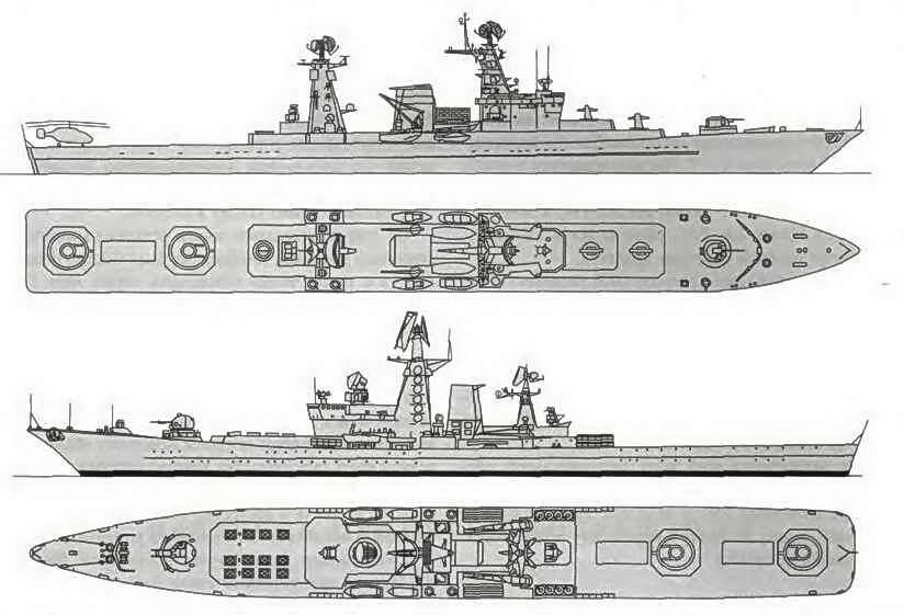 Варианты штабного корабля проекта 1077 Штабной эскадренный корабль с - фото 96