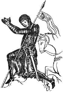 Клятва рыцарякрестоносца с английской миниатюры XIII в Но вот сквозь - фото 2