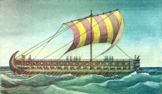 Финикийский корабль Мудрый флотоводец рассуждал В сражениях на суше персов - фото 19