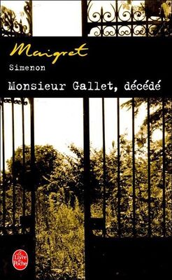 Simenon, Georges Monsieur Gallet, décédé