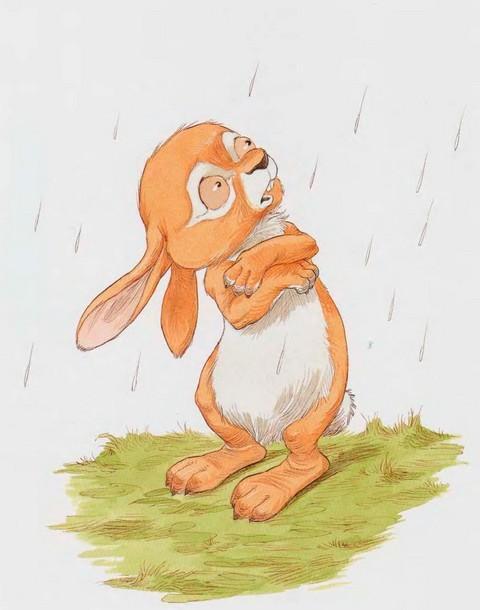 Кролик помчался в свою нору а дождь всё усиливался До чего же мокро - фото 7