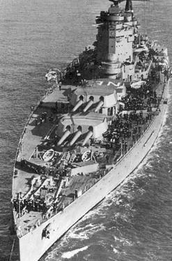 Британский линкор Куин Мэри После списания лёгких крейсеровучастников войны - фото 4
