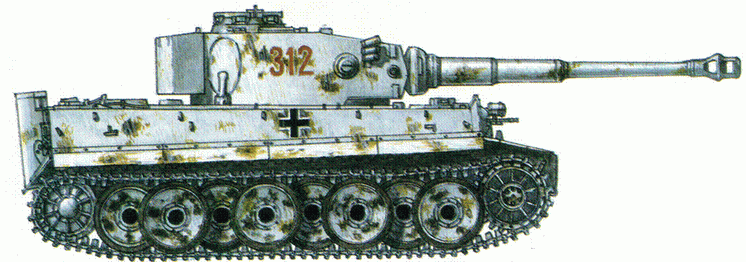 Тяжелый танк Pz Kpfw VI Ausf Н Южная Украина Зима 1943 44 г Тяжелый - фото 26