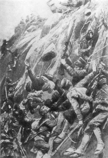 Отражение атаки японцев на гору Высокую Мортирная батарея перед боем - фото 73