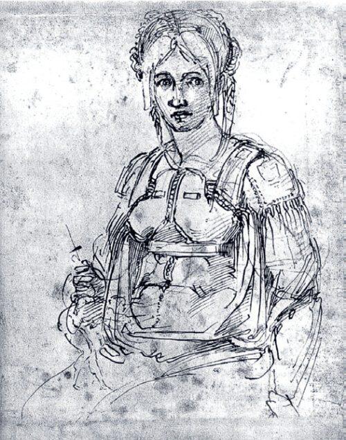 Виттория Колонна рисунок Микеланджело Виттория Колонна и Микеланджело худ - фото 53