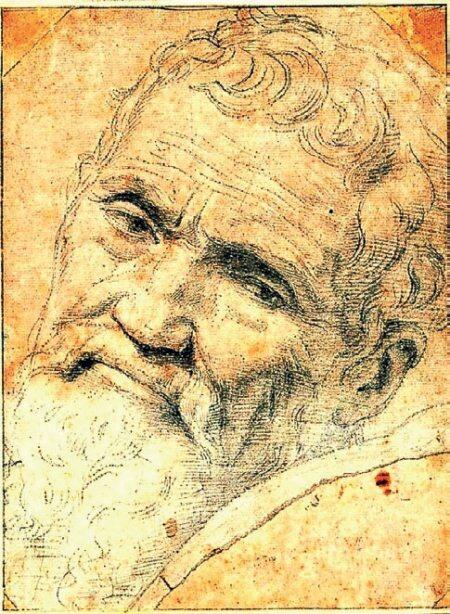 Портрет Микеланджело работы Даниэле да Вольтерра Церковь СантаКроче во - фото 60