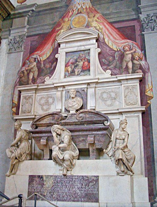Гробница Микеланджело в церкви СантаКроче Флоренция - фото 62