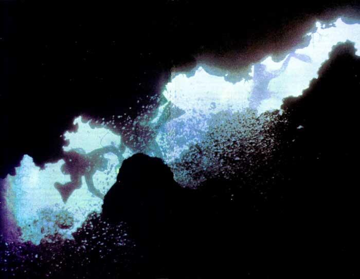 Аквалангисты с Калипсо просматривают пещеры которые предположительно могут - фото 6