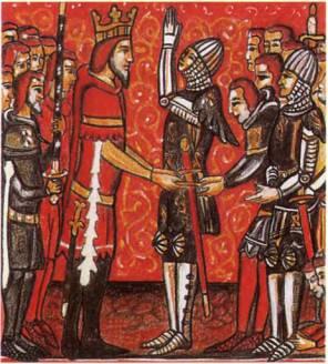 Рыцарская идеология Ордена тамплиеров миниатюра из манускрипта XIV в на - фото 1