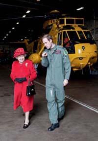 Showing his grandmother how he spends the day when she visited RAF Valley in - фото 69