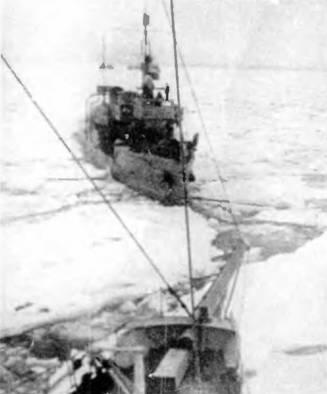 Рыков и Урицкий перед уходом на север фото вверху и во льдах во время - фото 24