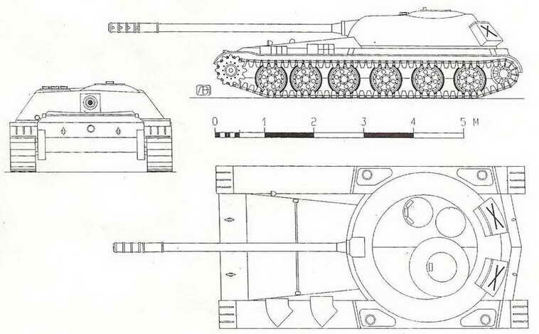 Схема самоходной установки Су100 об 416 152мм установка СУ152Т с - фото 5