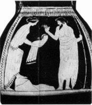 Рея дает Крону вместо сына Зевса завернутый в пеленки камень роспись на - фото 4